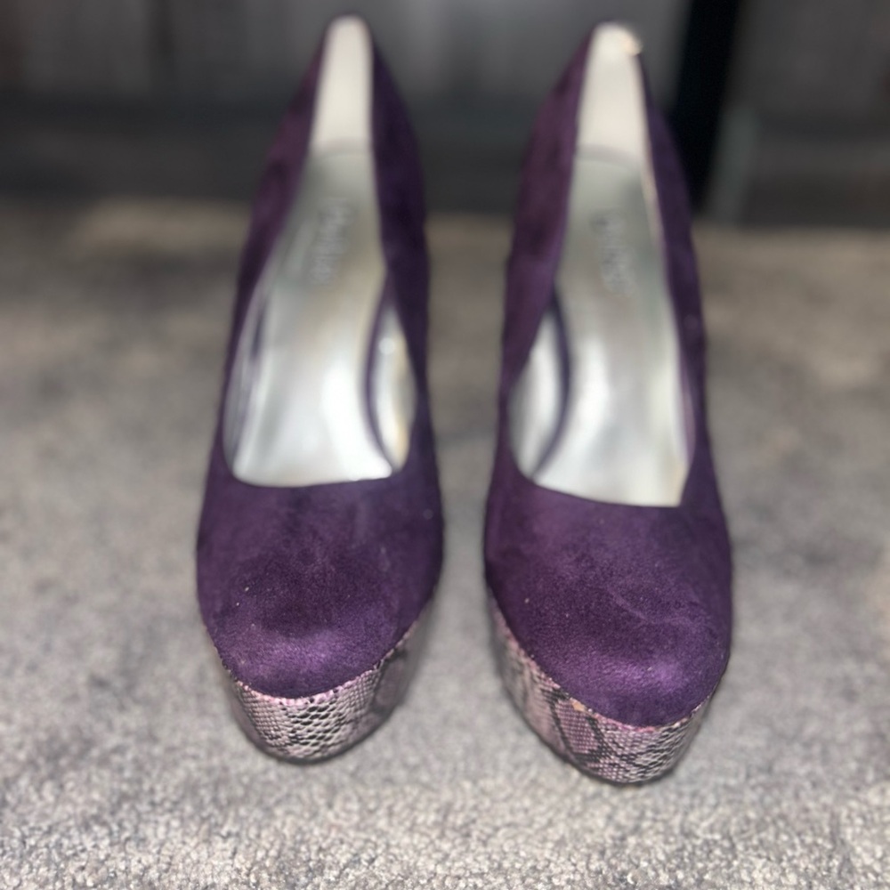 Limelight Deep Purple Platform Heels